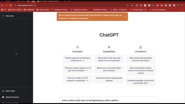 I Build a QR Code Generator App with Python  using ChatGPT #openai #chatgpt