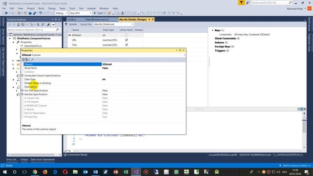 SQL Error: Cannot insert the value NULL into column ID смотреть онлайн