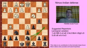 Chess - Nimzo-Indian Defense (for black) - 4.Bg5 c5 5.d5 d6 w/o 6.e3