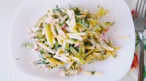 Вкуснейший, простой и лёгкий салат! ???