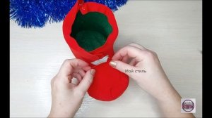 Рождественский сапожок из пластиковой бутылки своими руками/Christmas Boot