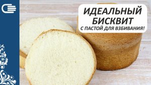 ИДЕАЛЬНЫЙ БИСКВИТ с пастой для взбивания.