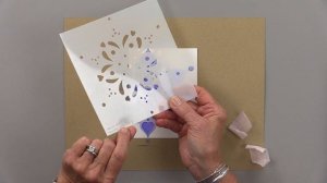 Purple Layered Snowflake Card