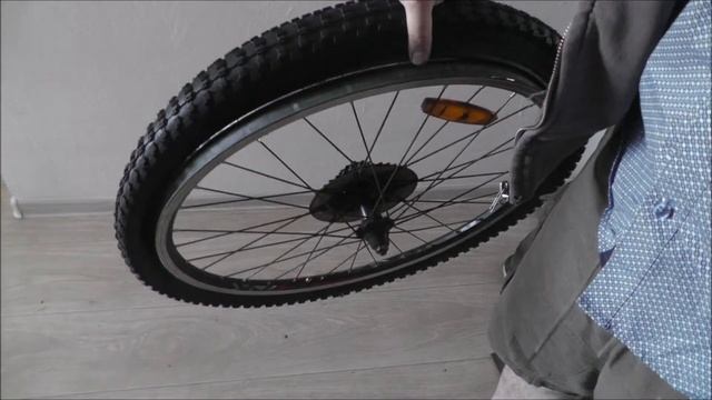 Как поменять покрышку на заднем колесе велосипеда на примере Stels Navigator 630 ? смотреть онлайн