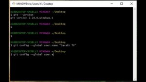 Installing Git in windows and Linux