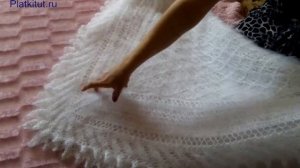 Ажурный платок ручной вязки
