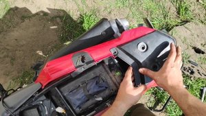 Установка мотосигнализации c двухсторонней связью на Shineray X-trail(Fireguard) 200/250