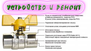 Шаровый кран Ремонт разборка. Как устранить течь возле штока, из под ручки-бабочки или ручки-рычаг.