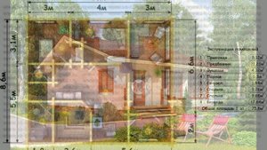 Проект одноэтажного дома 8х10 из бруса с баней