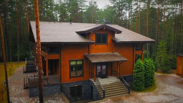 Коттеджный поселок Волшебное озеро и дома Finnlamelli
