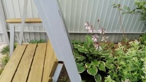 Скамейка качели для дачи своими руками