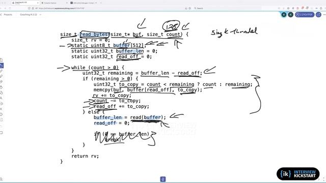 Count bytes in the buffer | Embedded SWE Interview Question смотреть онлайн