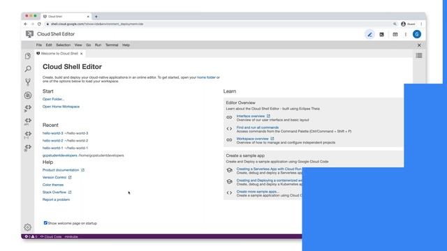 Intro to Cloud Shell Editor