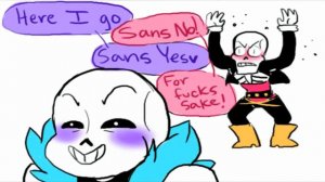 [UnderLust comic dub] Lust sans meet Fresh sans