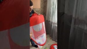 Собираем сухой бассейн с домиком и туннелем за 3 минуты!