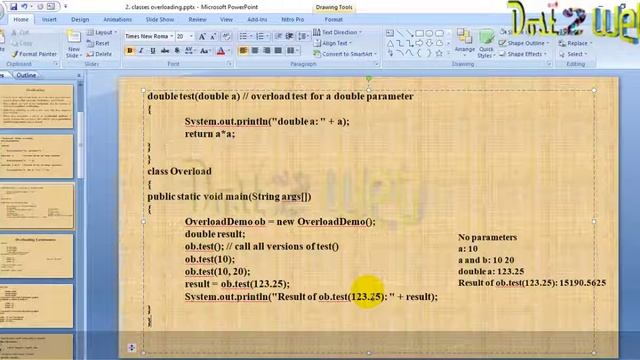 Method Overloading in Java -Object Oriented Concept | Engineering | VTUeLearning | VTU