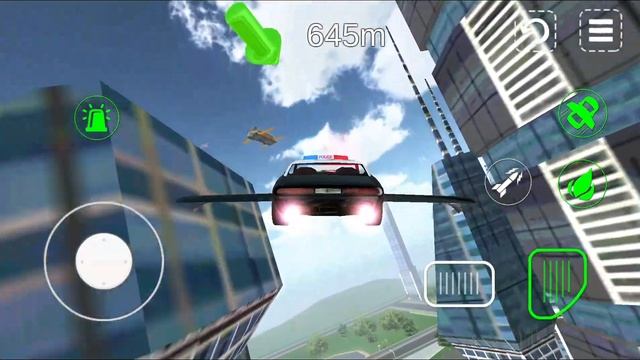 Flying Police Car sim #5 Uçan araba simülasyonu / Uçan araba oyunu uçan polis arabası videosu смотреть онлайн