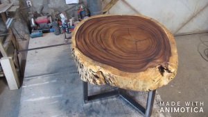 Стол из поперечного спила СУАР