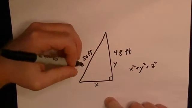 Most Missed GED Math Test Problem - Triangles and Pythagoras' Theorem смотреть онлайн
