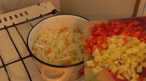 Овощное рагу с кабачками и капустой. Вкусно и полезно