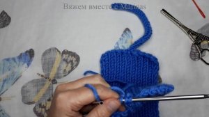 Шнурок для шапки-ушанки спицами.