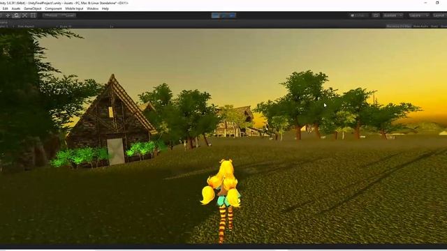Making Unity Chan character and Game Scene in Unity смотреть онлайн