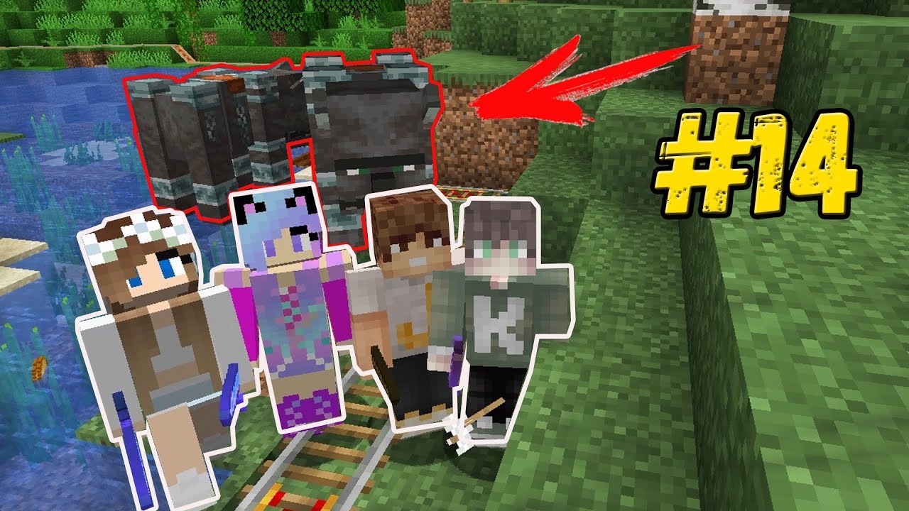 НА НАШУ ДЕРЕВНЮ НАПАЛИ   СПАСАЕМ ЖИТЕЛЕЙ ОТ РЕЙДА В MINECRAFT ВЫЖИВАНИЕ С ПАПОЙ В МАЙНКРАФТ 1.14.4