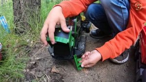 Дети и машинки, игрушки Bruder, самосвал и погрузчик-лесовоз. МанкиТайм
