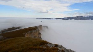 КБР, Скалистый хребет, плато Чматаш, вид с пика горы Лха