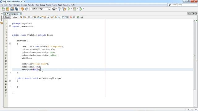 Which method is used to set color in Java? | Set Background And Foreground Color Of Control | Hindi смотреть онлайн