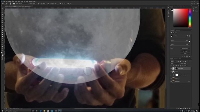 How to edit moon on hand picture in photoshop pc смотреть онлайн