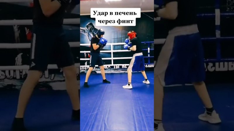 Удар по печени через финт
