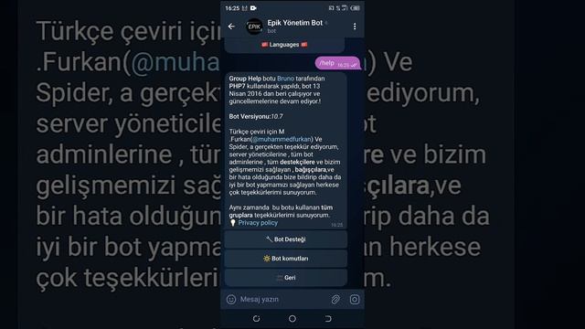 GRUP YÖNETİM BOT YAPIMI ! - GroupHelpBot смотреть онлайн