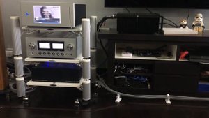 Luxman L509x playing Lady G@ga on ATC SCM 40.