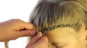 Прическа с длинной челкой/Детские прически