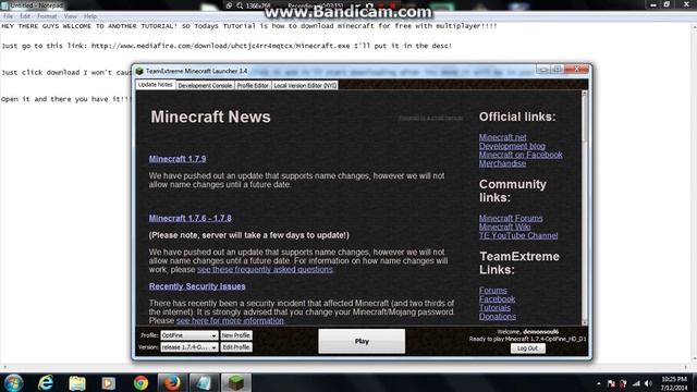 How to install Minecraft for free (TeamExtreme Launcher) 1.7.9! смотреть онлайн