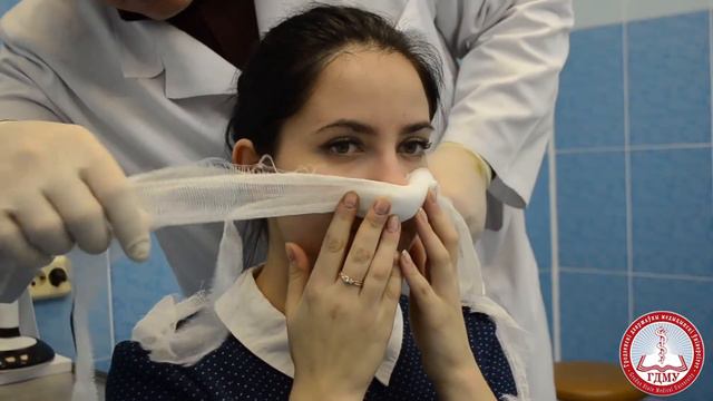 Пращевидная повязка на нос
