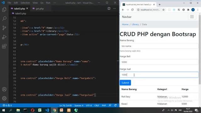 Tutorial PHP CRUD Insert ke Mysql смотреть онлайн