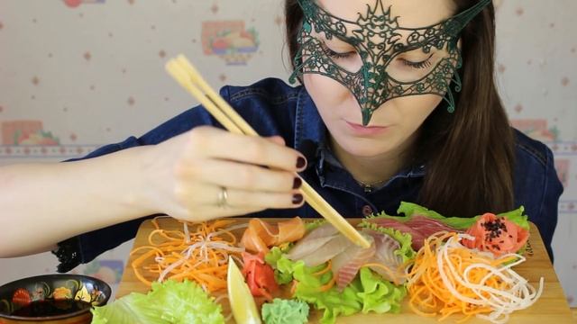 АСМР Суши Сашими *С 8 МАРТА!*/ASMR Mukbang Sushi Sashimi *SOFT EATING SOUNDS* смотреть онлайн