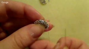 Серьги из бисера и кристаллов Сваровски. Оплетение риволи 14 мм