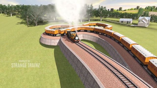 WOW!! This Crane Train Passes Through Strange Band-Shaped Railroads | Trainz Railroad Simulator 201 смотреть онлайн