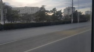 Севастопольский Троллейбус на ВМЗ Авангард с 5км.Бал.Шосе до к/т Москва  19 марта 2022г.