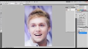 Убрать щетину в photoshop