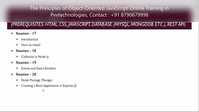 The Principles of Object Oriented JavaScript Online Training