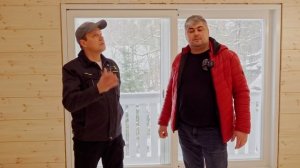 Покраска дома в серый цвет. Краска SAICOS