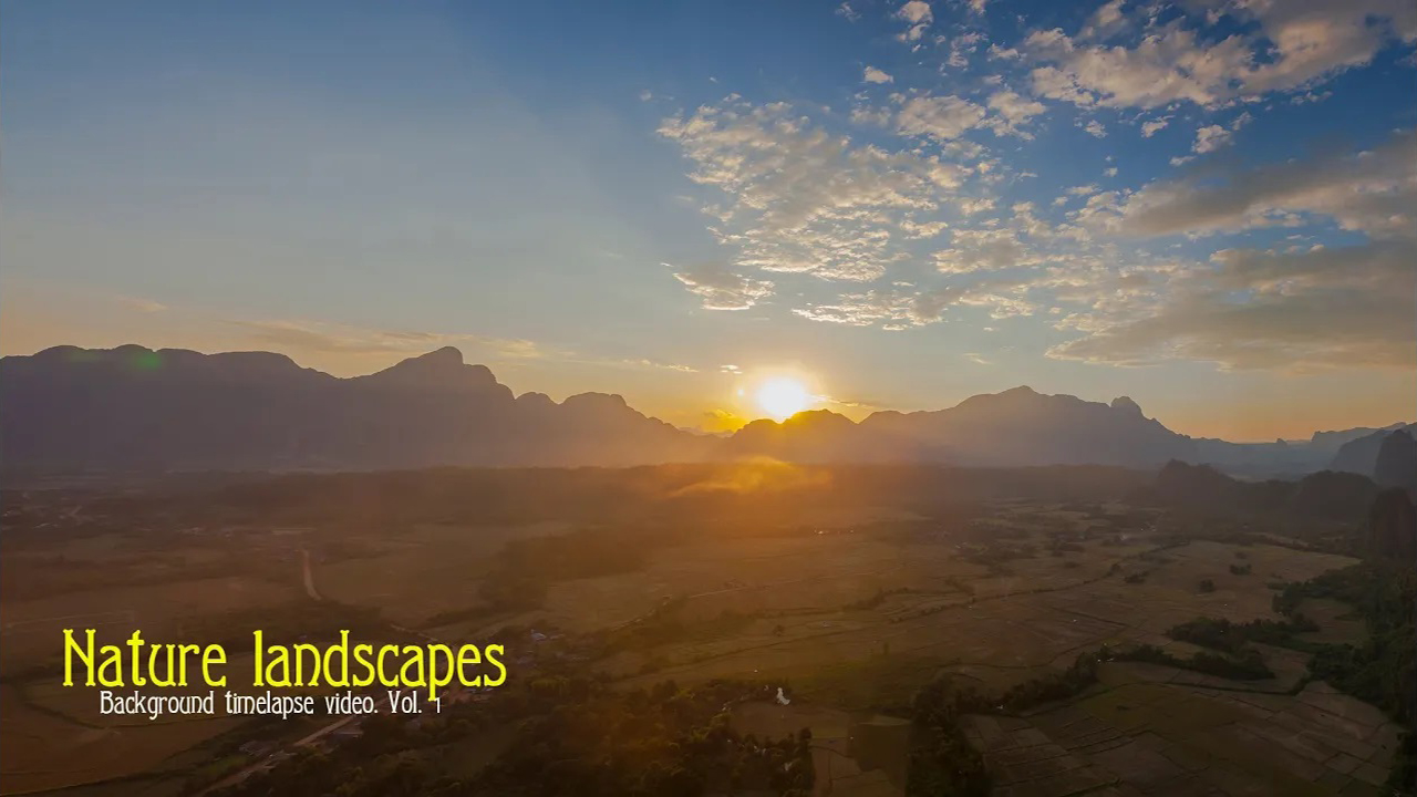 Удивительные природные ландшафты - фоновое видео для отдыха - time lapse
