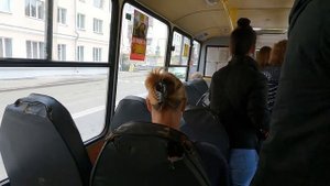 4K. На автобусе ПАЗ вектор. Russian bus.俄罗斯巴士 /ruso