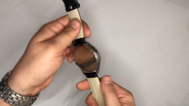 Відео огляд_ Годинник наручний Breitling White ремінець чорний