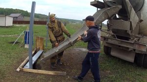 Делаем забор на даче!!