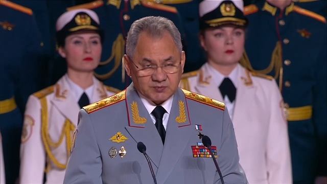 Министр обороны РФ генерал армии Сергей Шойгу поздравил военнослужащих с Днем защитника Отечества